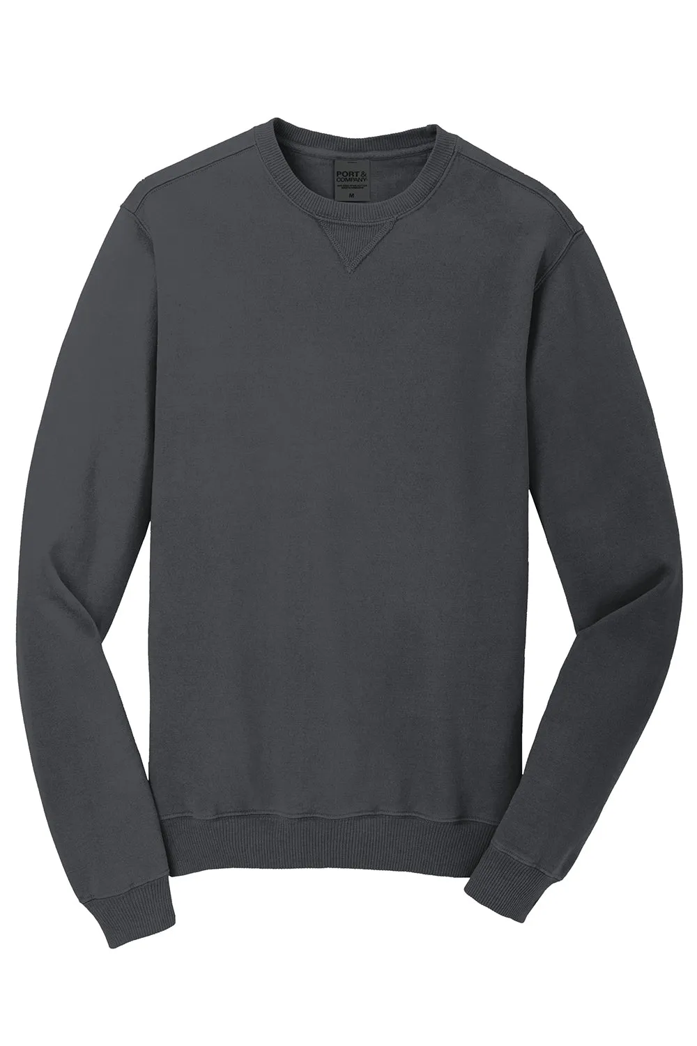 Port & Company Mens Beach Wash Fleece Crewneck Sweatshirt - Coal Grey  Buy the latest Clothing Port-Company