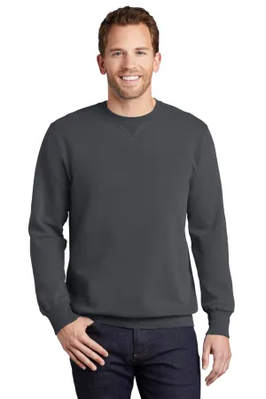 Port & Company Mens Beach Wash Fleece Crewneck Sweatshirt - Coal Grey  Buy the latest Clothing Port-Company