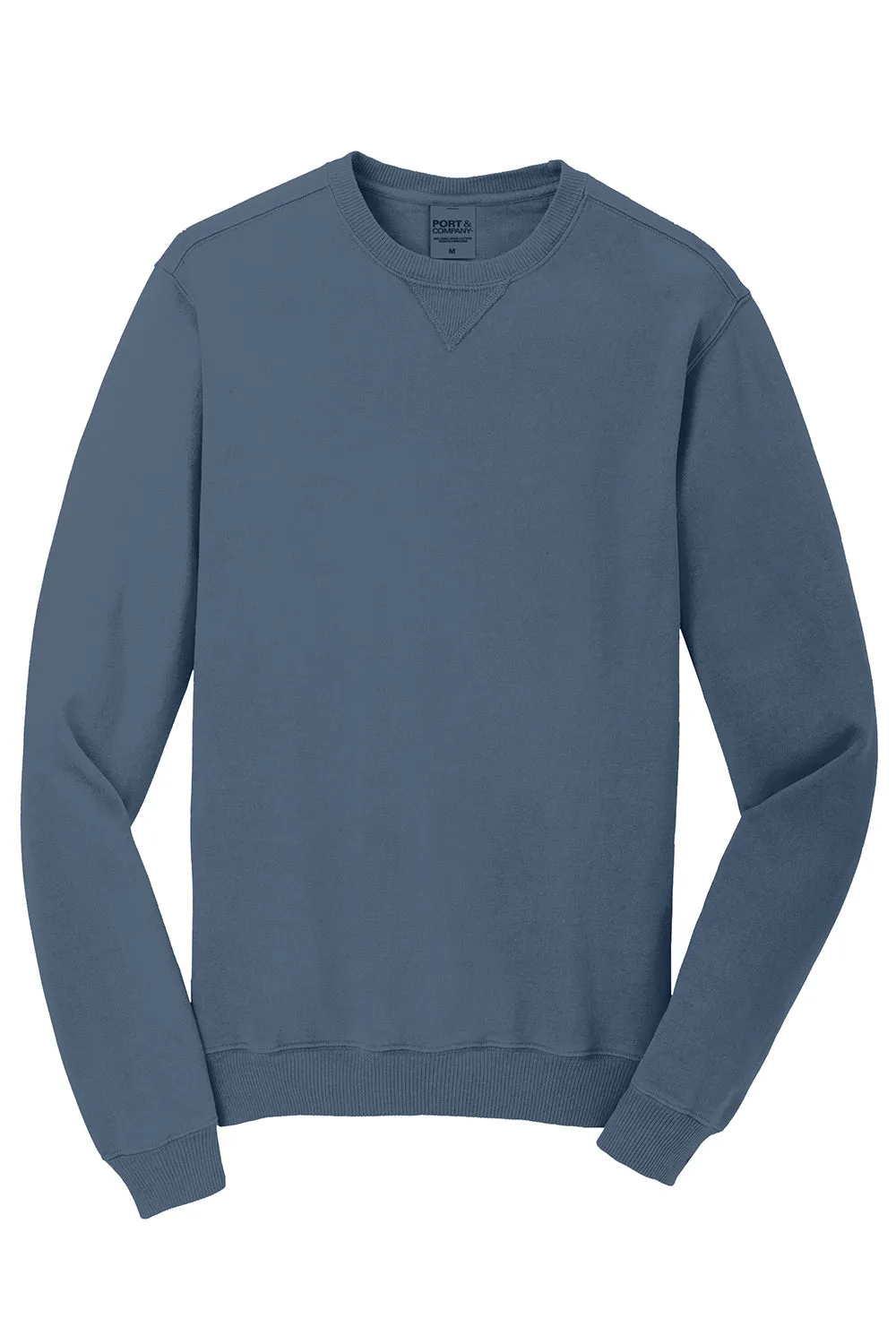 Port & Company Mens Beach Wash Fleece Crewneck Sweatshirt - Denim Blue  Buy the latest Clothing Port-Company