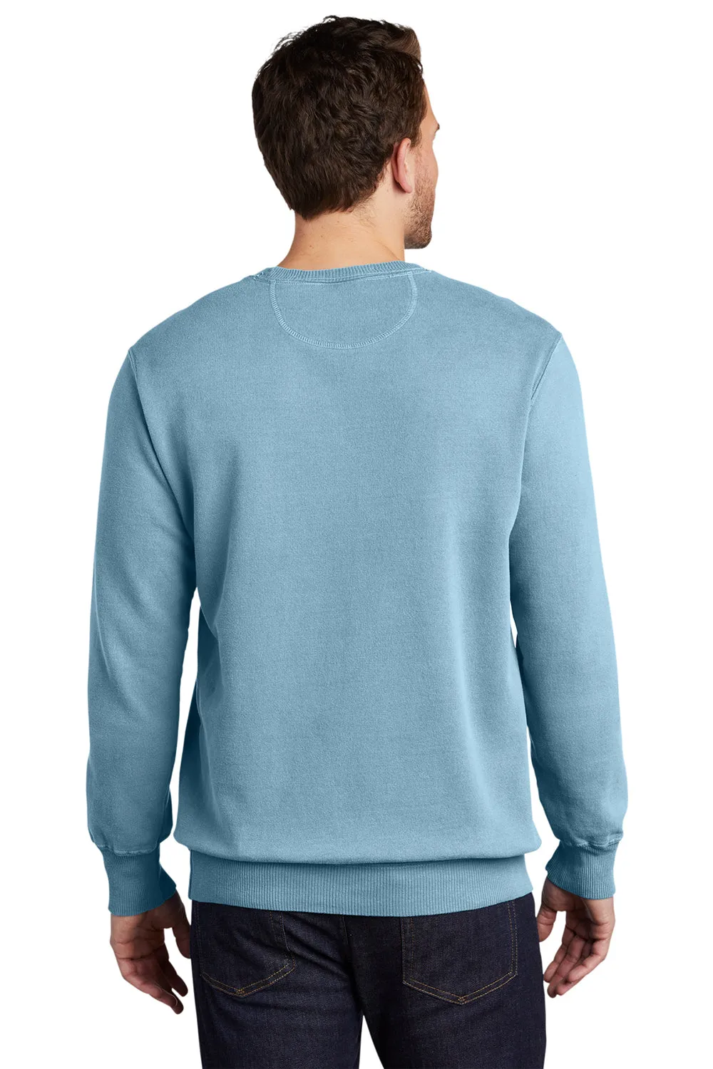 Port & Company Mens Beach Wash Fleece Crewneck Sweatshirt - Mist Blue  Buy the latest Clothing Port-Company