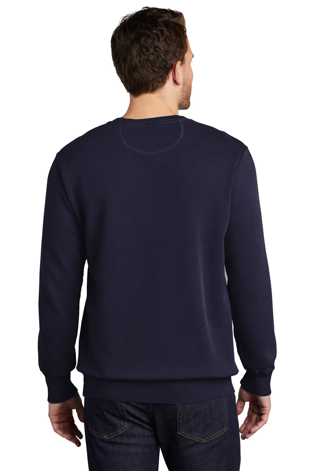 Port & Company Mens Beach Wash Fleece Crewneck Sweatshirt - True Navy Blue  Buy the latest Clothing Port-Company