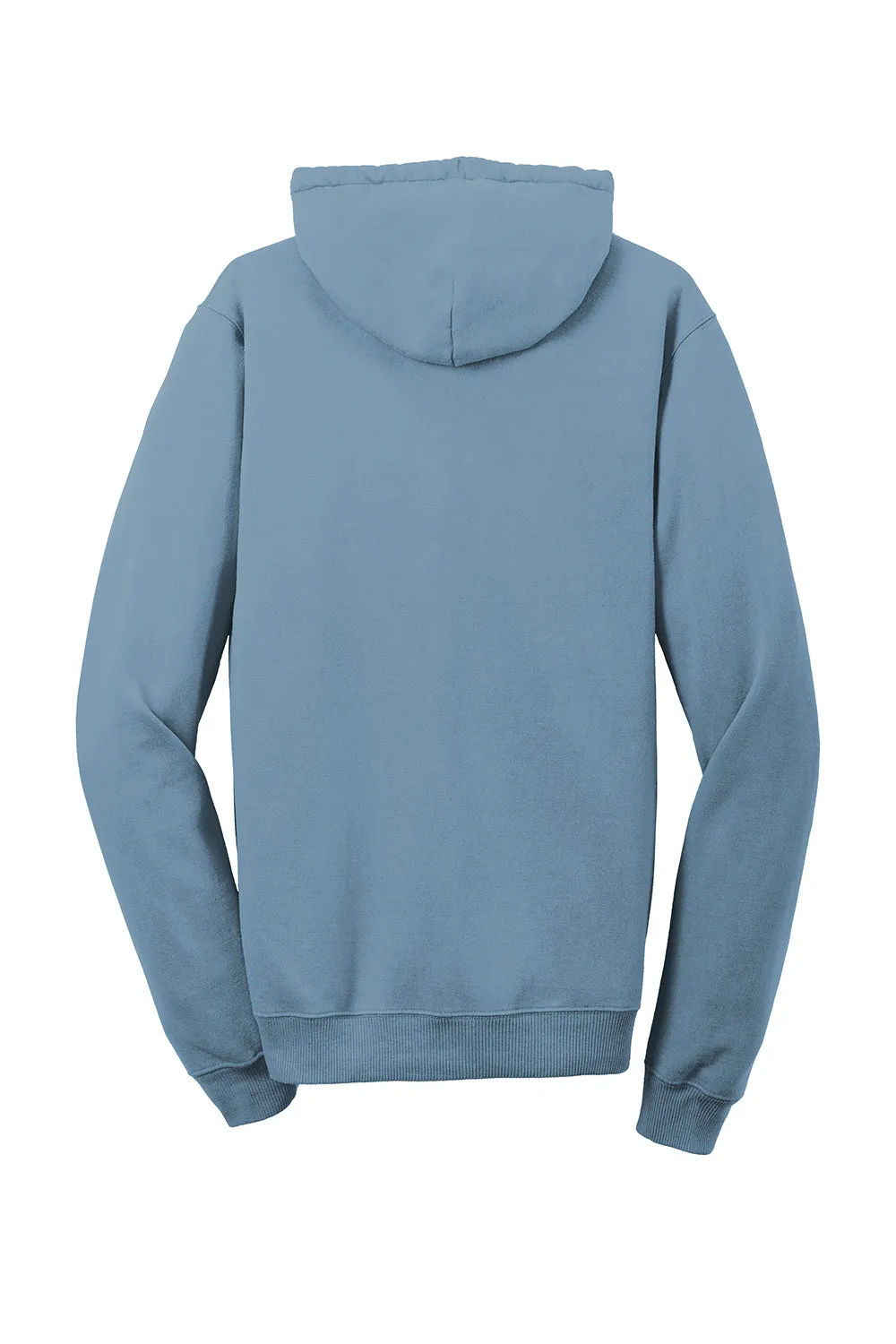 Port & Company Mens Beach Wash Fleece Hooded Sweatshirt Hoodie w/ Pouch Pocket - Mist Blue  Buy the latest Clothing Port-Company