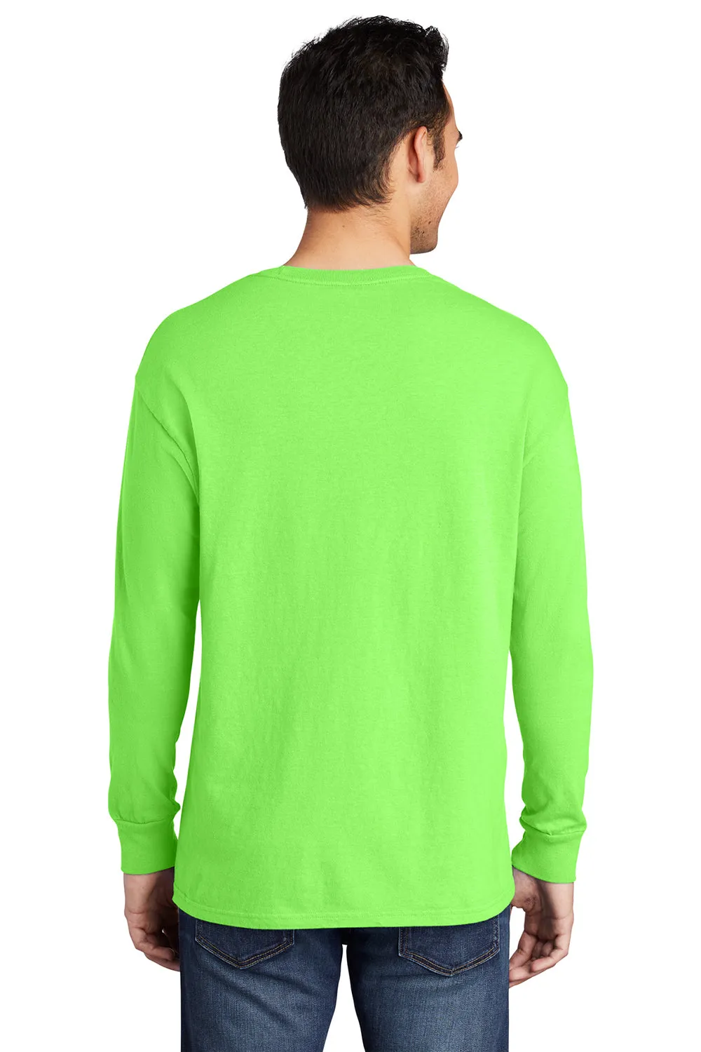 Port & Company Mens Beach Wash Long Sleeve Crewneck T-Shirt - Neon Green  Buy the latest Clothing Port-Company