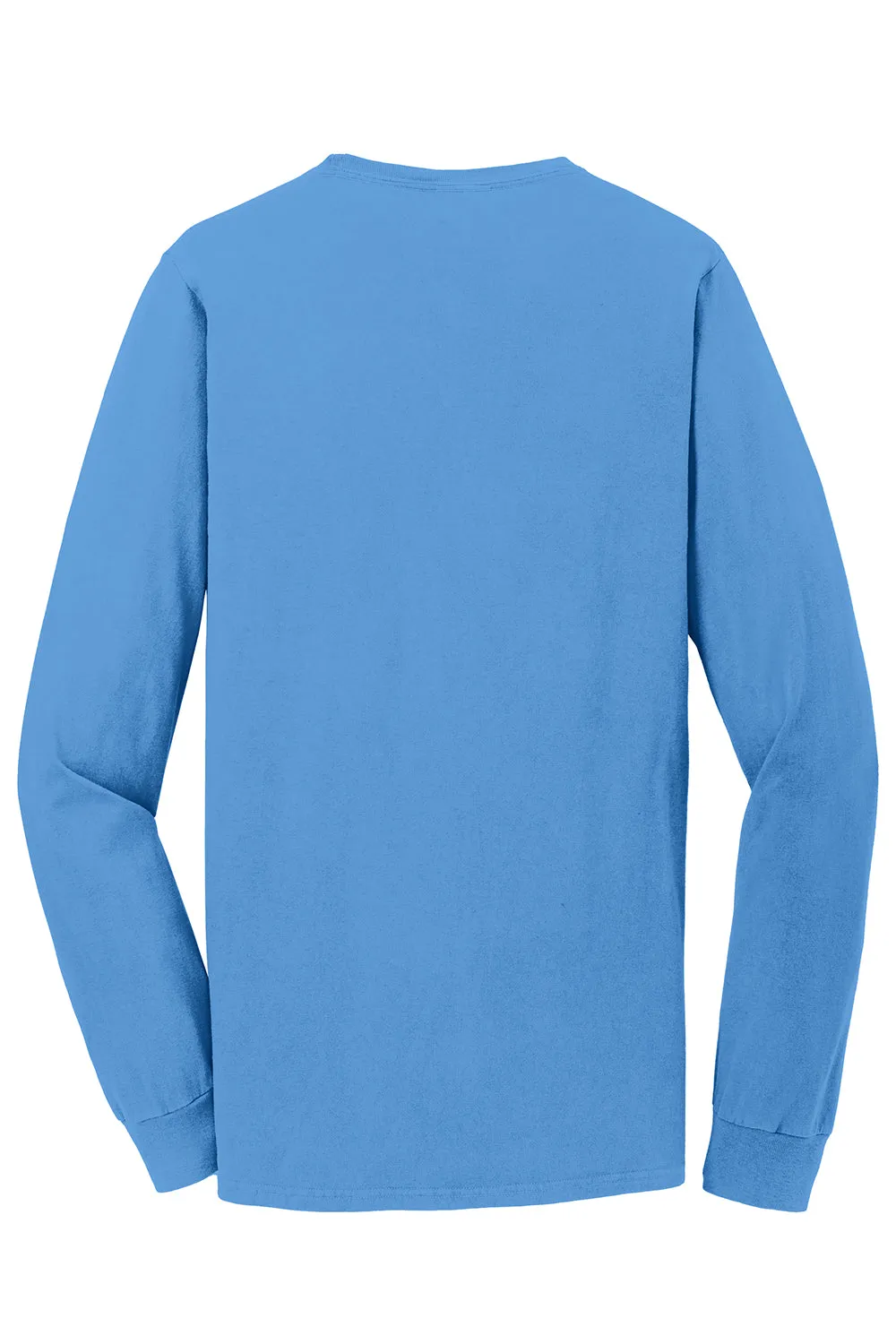 Port & Company Mens Beach Wash Long Sleeve Crewneck T-Shirt w/ Pocket - Blue Moon - Closeout  Buy the latest Clothing Port-Company