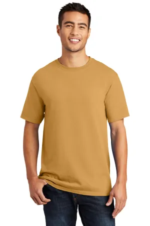 Port & Company Mens Beach Wash Short Sleeve Crewneck T-Shirt - Dijon Yellow  Buy the latest Clothing Port-Company