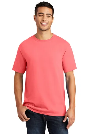 Port & Company Mens Beach Wash Short Sleeve Crewneck T-Shirt - Neon Coral  Buy the latest Clothing Port-Company