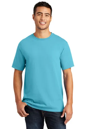 Port & Company Mens Beach Wash Short Sleeve Crewneck T-Shirt - Tidal Wave Blue  Buy the latest Clothing Port-Company