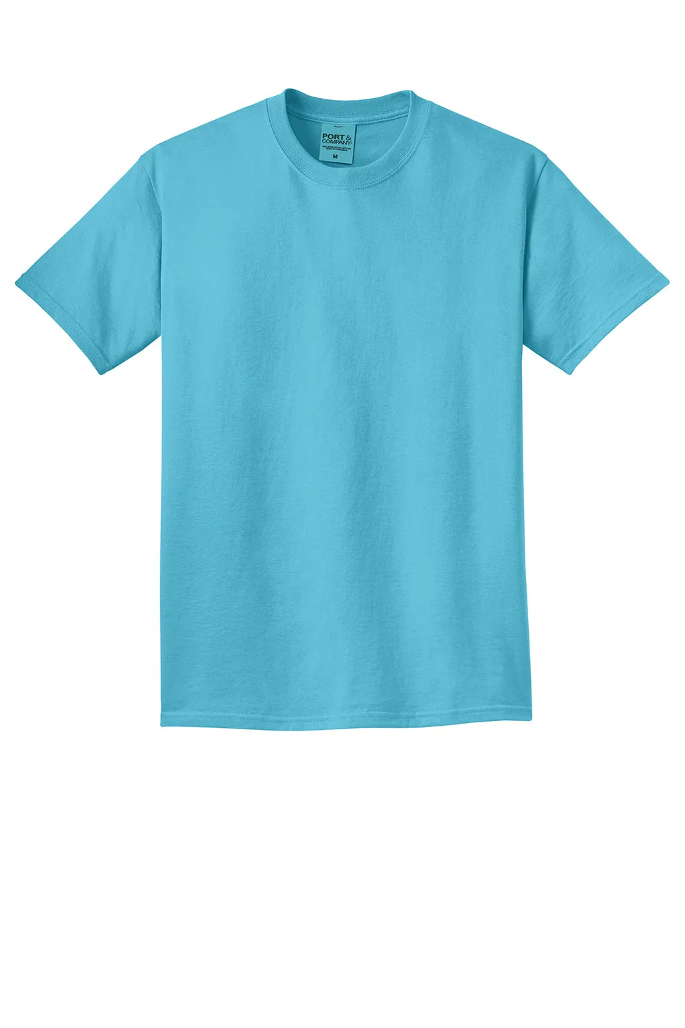 Port & Company Mens Beach Wash Short Sleeve Crewneck T-Shirt - Tidal Wave Blue  Buy the latest Clothing Port-Company