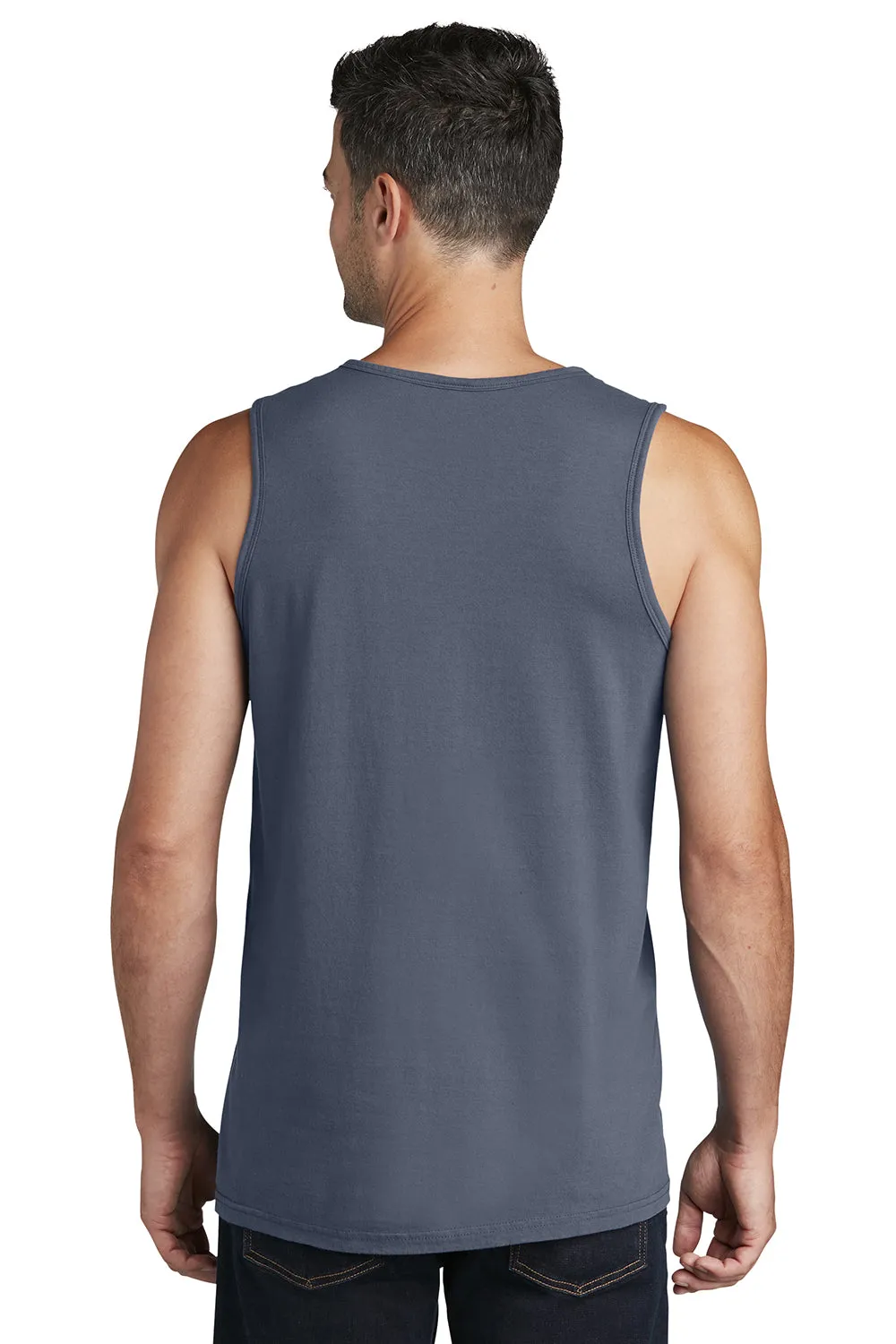 Port & Company Mens Beach Wash Tank Top - Denim Blue  Buy the latest Clothing Port-Company