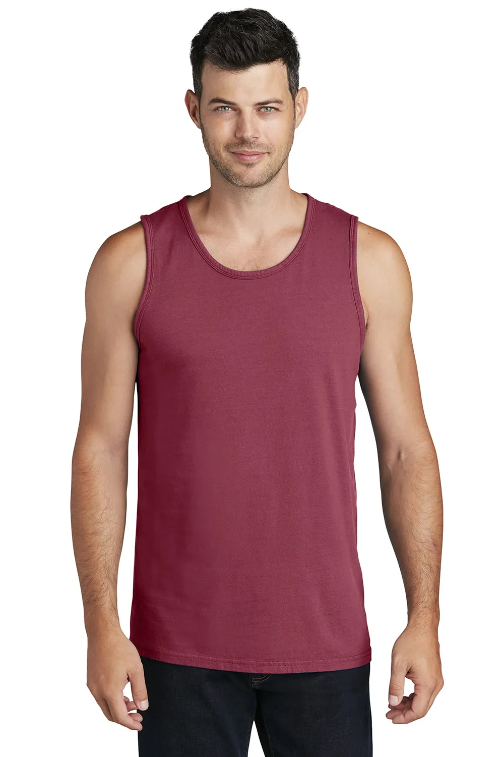 Port & Company Mens Beach Wash Tank Top - Merlot Red  Buy the latest Clothing Port-Company