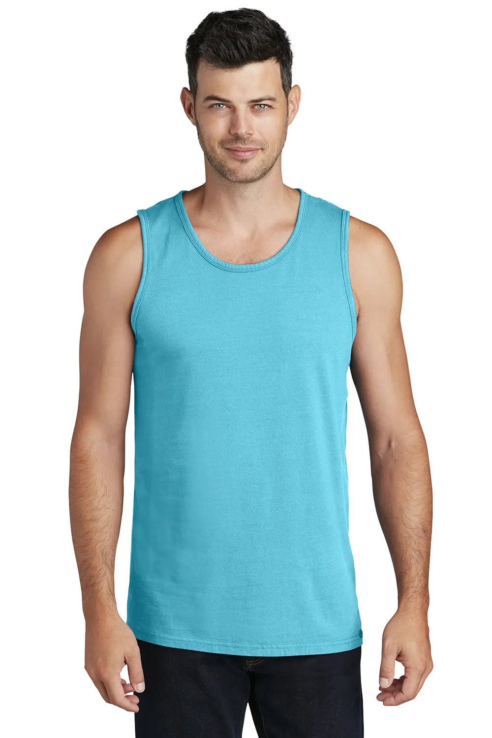 Port & Company Mens Beach Wash Tank Top - Tidal Wave Blue  Buy the latest Clothing Port-Company