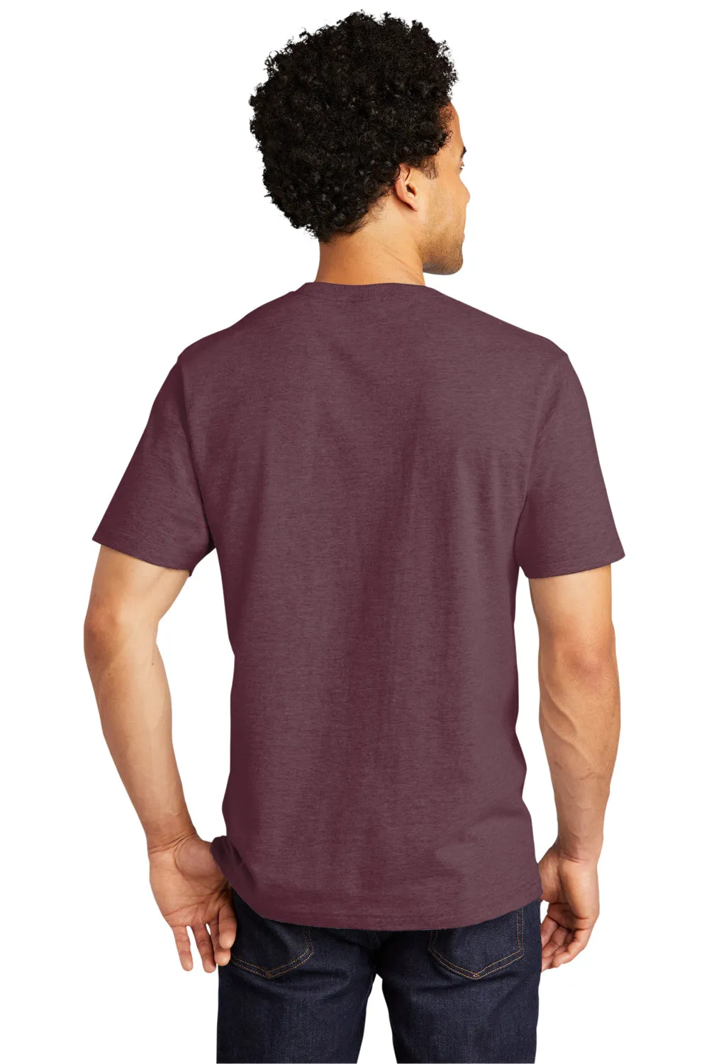 Port & Company Mens Bouncer Short Sleeve Crewneck T-Shirt - Heather Athletic Maroon  Buy the latest Clothing Port-Company