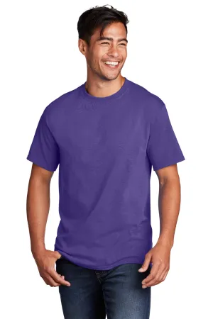 Port & Company Mens Core Cotton DTG Short Sleeve Crewneck T-Shirt - Purple  Buy the latest Clothing Port-Company