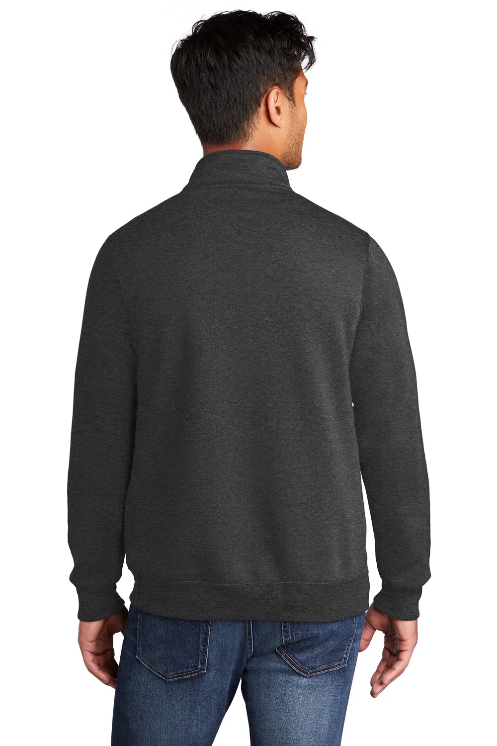 Port & Company Mens Core Fleece 1/4 Zip Sweatshirt - Heather Dark Grey  Buy the latest Clothing Port-Company