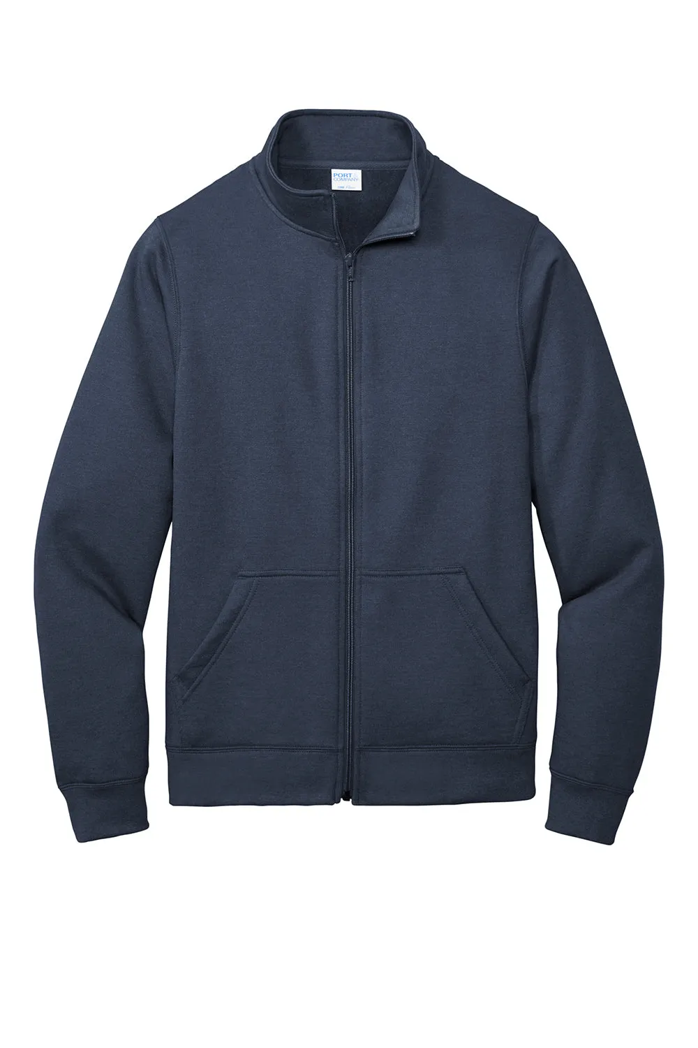 Port & Company Mens Core Fleece Full Zip Sweatshirt w/ Pockets - Navy Blue  Buy the latest Clothing Port-Company