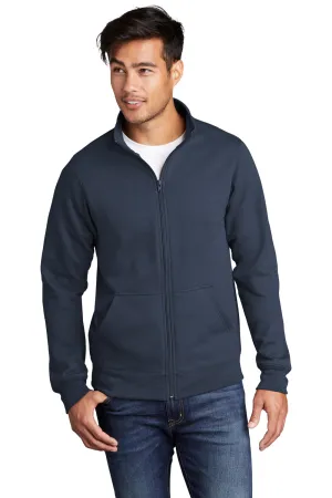 Port & Company Mens Core Fleece Full Zip Sweatshirt w/ Pockets - Navy Blue  Buy the latest Clothing Port-Company