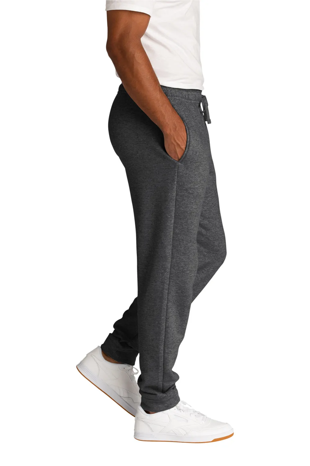 Port & Company Mens Core Fleece Jogger Sweatpants w/ Pockets - Heather Dark Grey  Buy the latest Clothing Port-Company