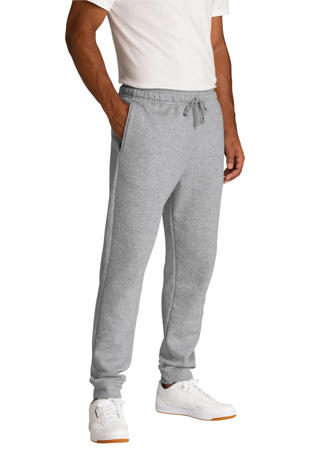Port & Company Mens Core Fleece Jogger Sweatpants w/ Pockets - Heather Grey  Buy the latest Clothing Port-Company