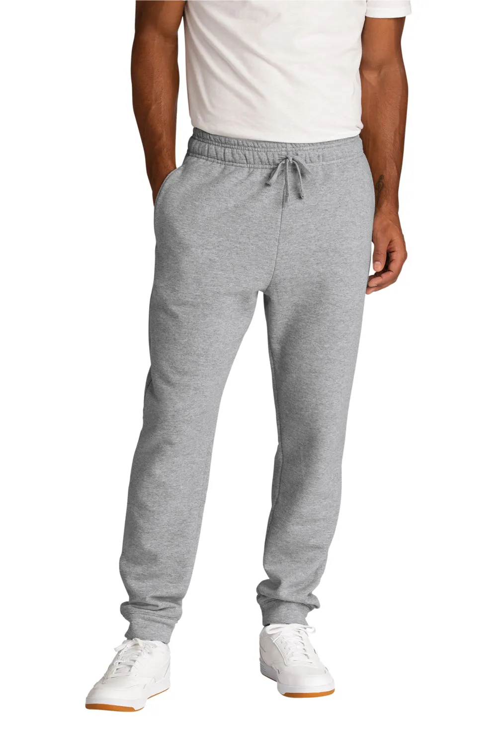 Port & Company Mens Core Fleece Jogger Sweatpants w/ Pockets - Heather Grey  Buy the latest Clothing Port-Company