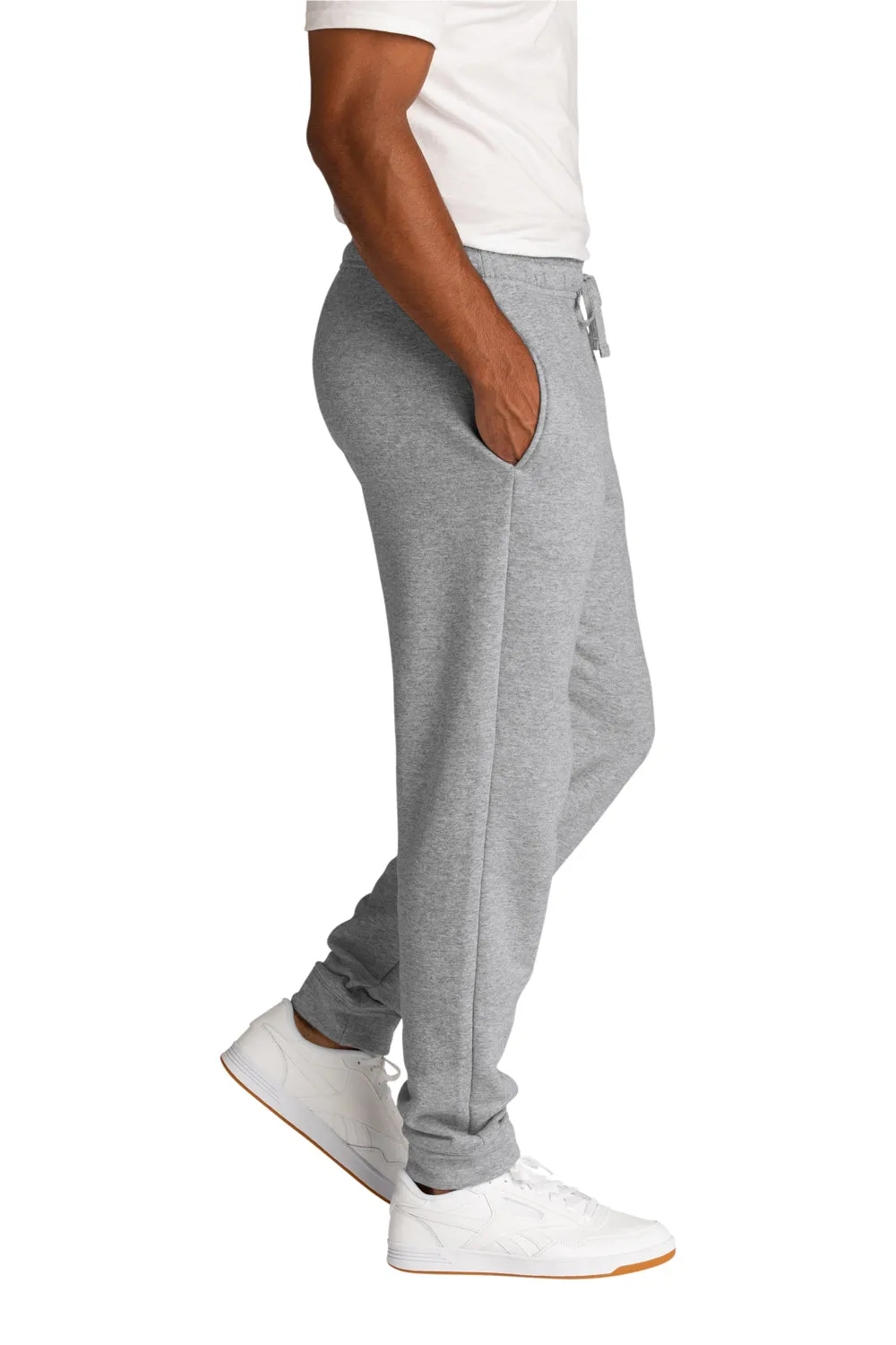 Port & Company Mens Core Fleece Jogger Sweatpants w/ Pockets - Heather Grey  Buy the latest Clothing Port-Company