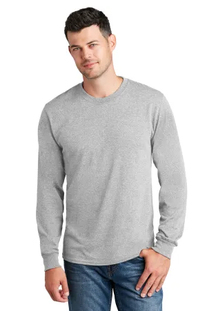 Port & Company Mens Core Long Sleeve Crewneck T-Shirt - Ash Grey  Buy the latest Clothing Port-Company