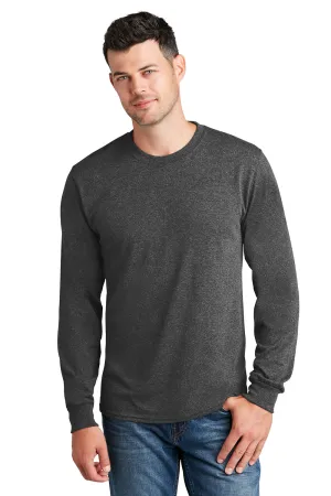 Port & Company Mens Core Long Sleeve Crewneck T-Shirt - Heather Dark Grey  Buy the latest Clothing Port-Company