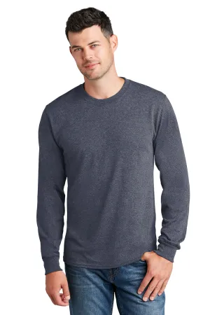 Port & Company Mens Core Long Sleeve Crewneck T-Shirt - Heather Navy Blue  Buy the latest Clothing Port-Company