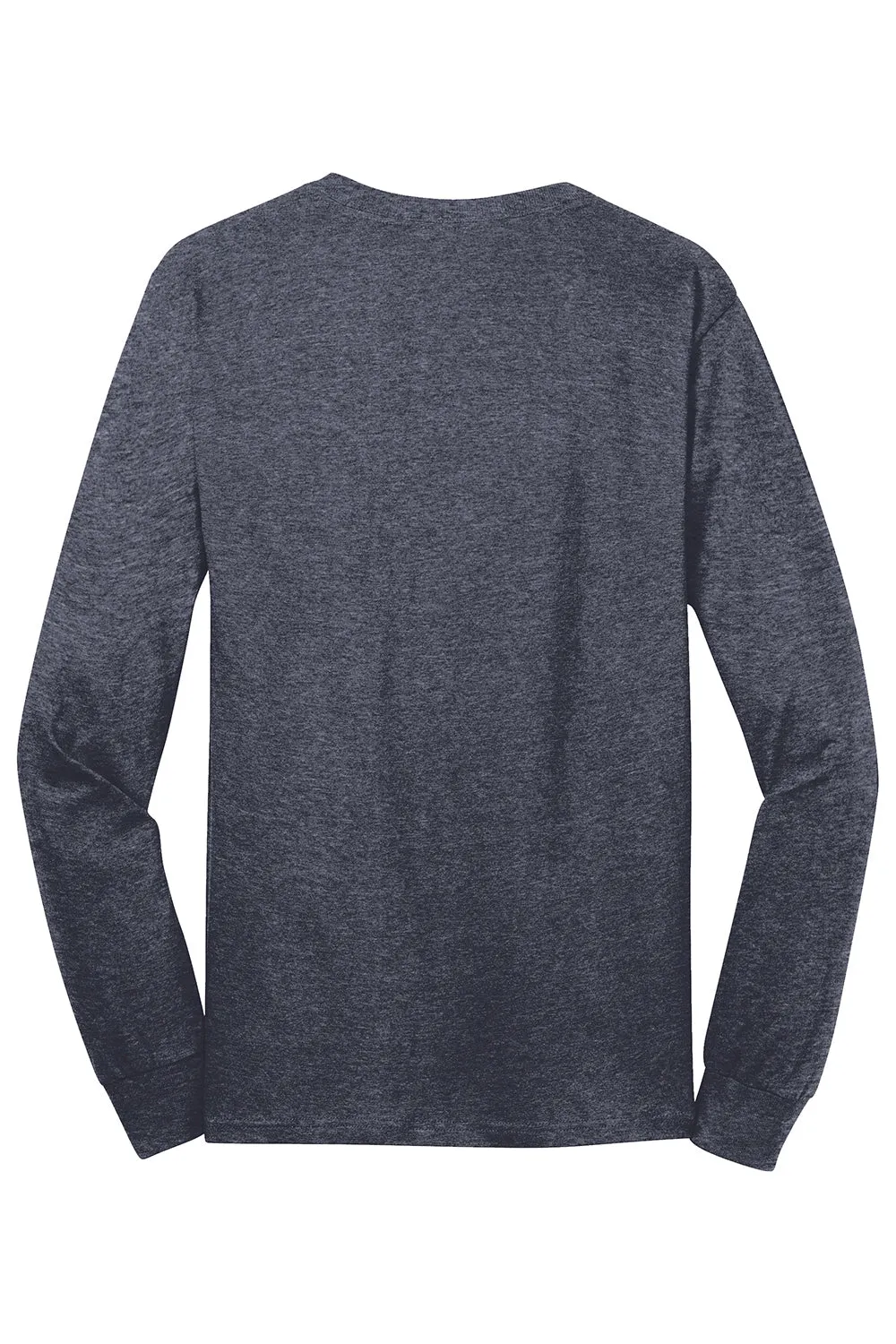Port & Company Mens Core Long Sleeve Crewneck T-Shirt - Heather Navy Blue  Buy the latest Clothing Port-Company