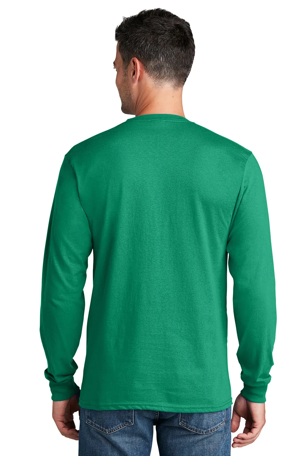 Port & Company Mens Core Long Sleeve Crewneck T-Shirt - Kelly Green  Buy the latest Clothing Port-Company