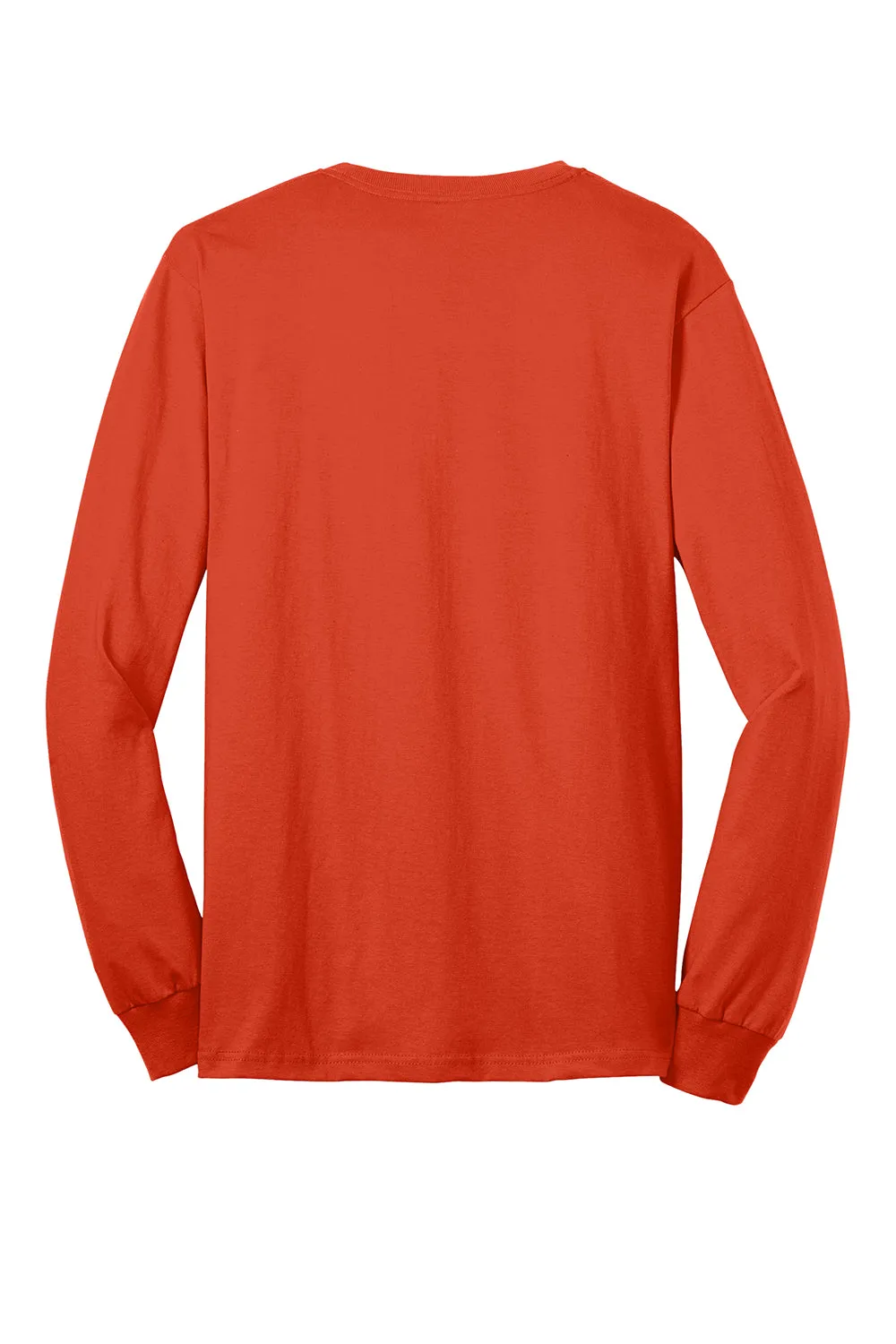 Port & Company Mens Core Long Sleeve Crewneck T-Shirt - Orange  Buy the latest Clothing Port-Company