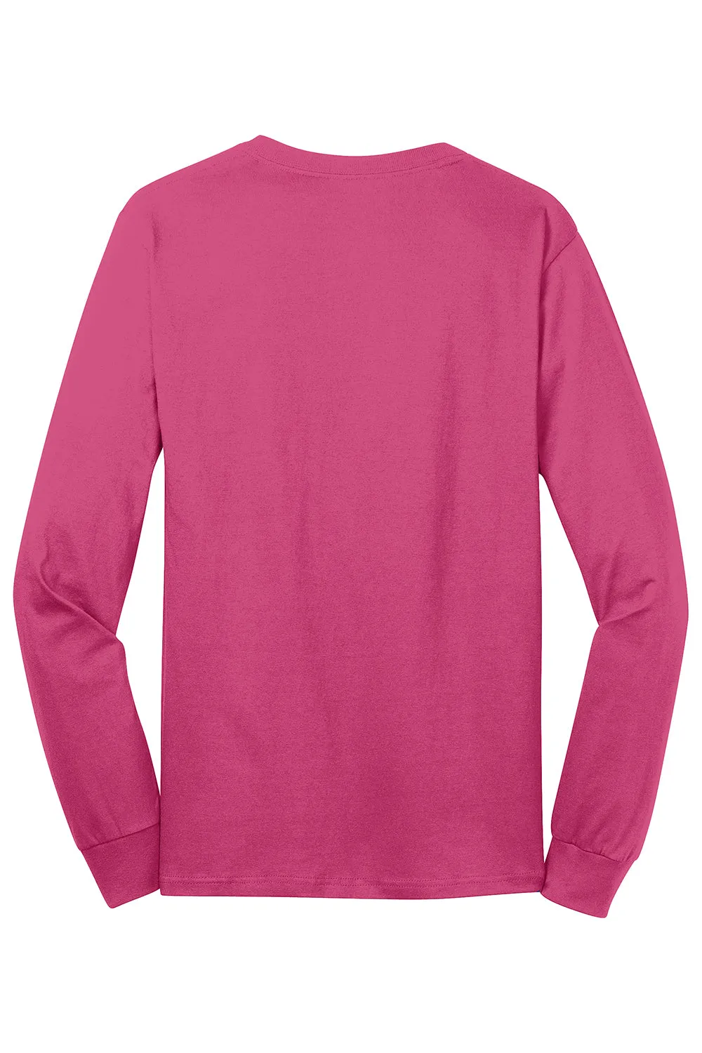 Port & Company Mens Core Long Sleeve Crewneck T-Shirt - Sangria Pink  Buy the latest Clothing Port-Company