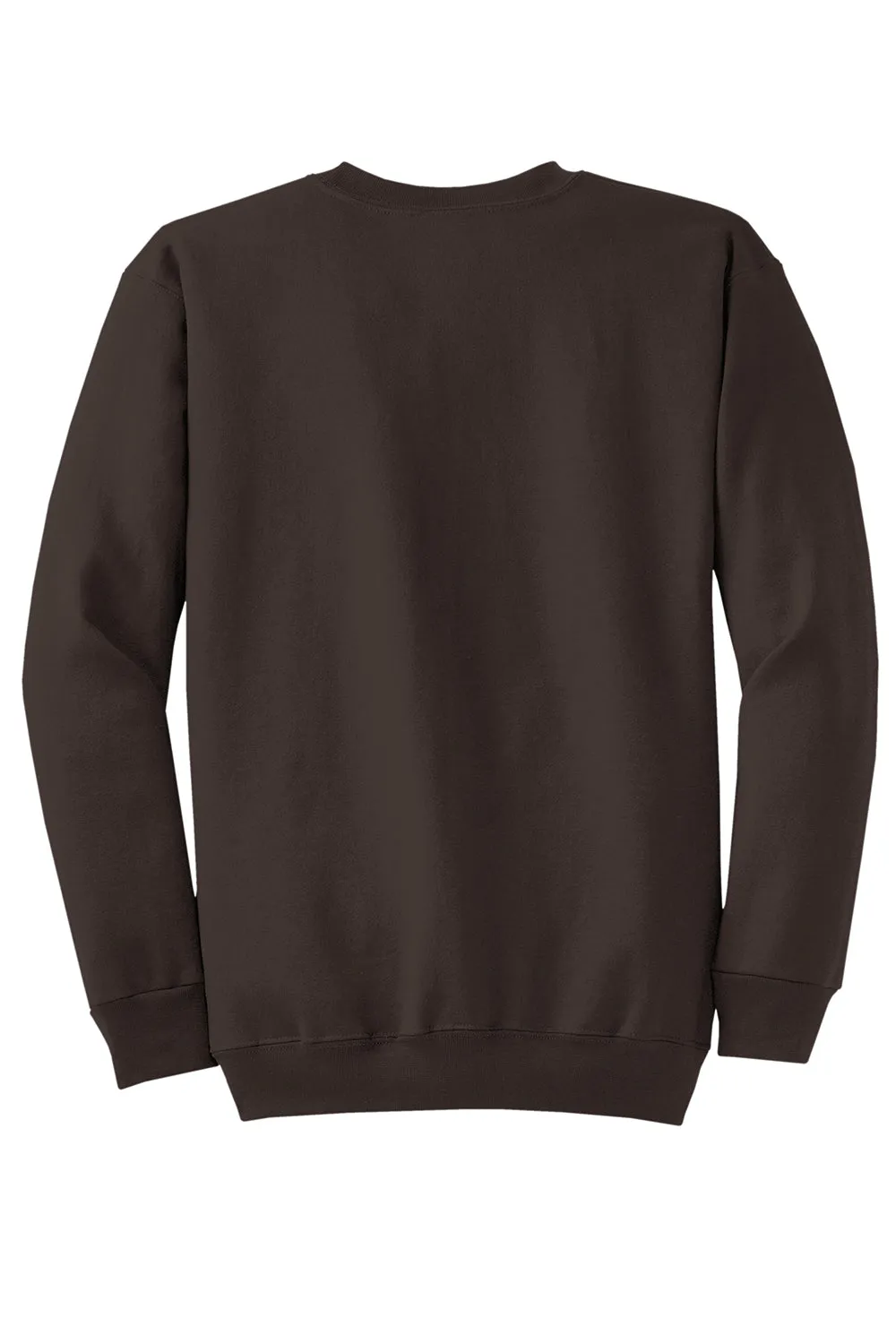 Port & Company Mens Core Pill Resistant Fleece Crewneck Sweatshirt - Dark Chocolate Brown  Buy the latest Clothing Port-Company
