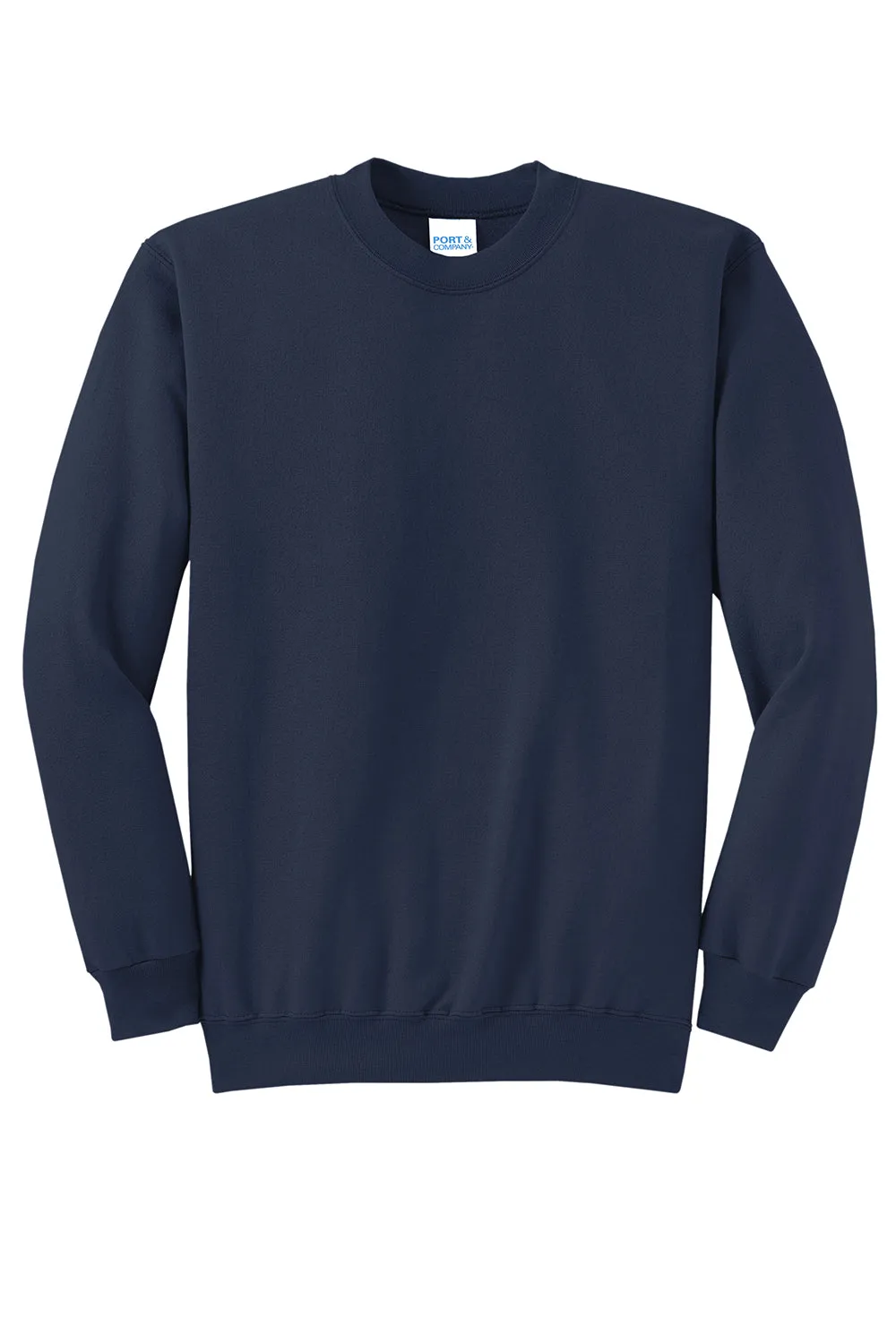 Port & Company Mens Core Pill Resistant Fleece Crewneck Sweatshirt - Navy Blue  Buy the latest Clothing Port-Company
