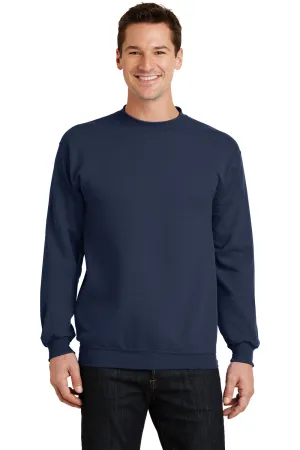 Port & Company Mens Core Pill Resistant Fleece Crewneck Sweatshirt - Navy Blue  Buy the latest Clothing Port-Company