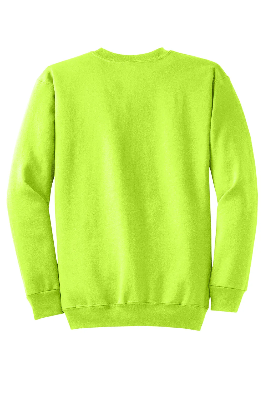 Port & Company Mens Core Pill Resistant Fleece Crewneck Sweatshirt - Neon Yellow  Buy the latest Clothing Port-Company