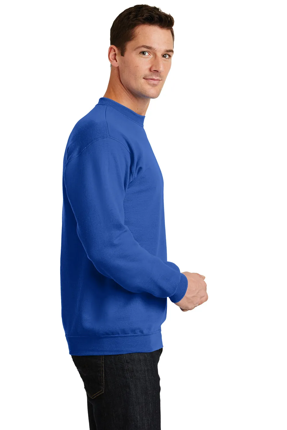 Port & Company Mens Core Pill Resistant Fleece Crewneck Sweatshirt - Royal Blue  Buy the latest Clothing Port-Company