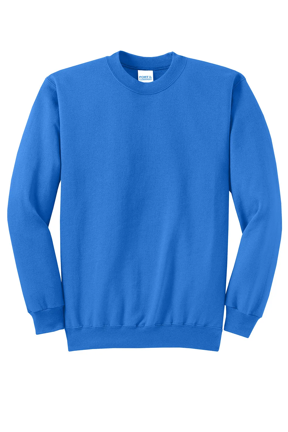 Port & Company Mens Core Pill Resistant Fleece Crewneck Sweatshirt - Royal Blue  Buy the latest Clothing Port-Company