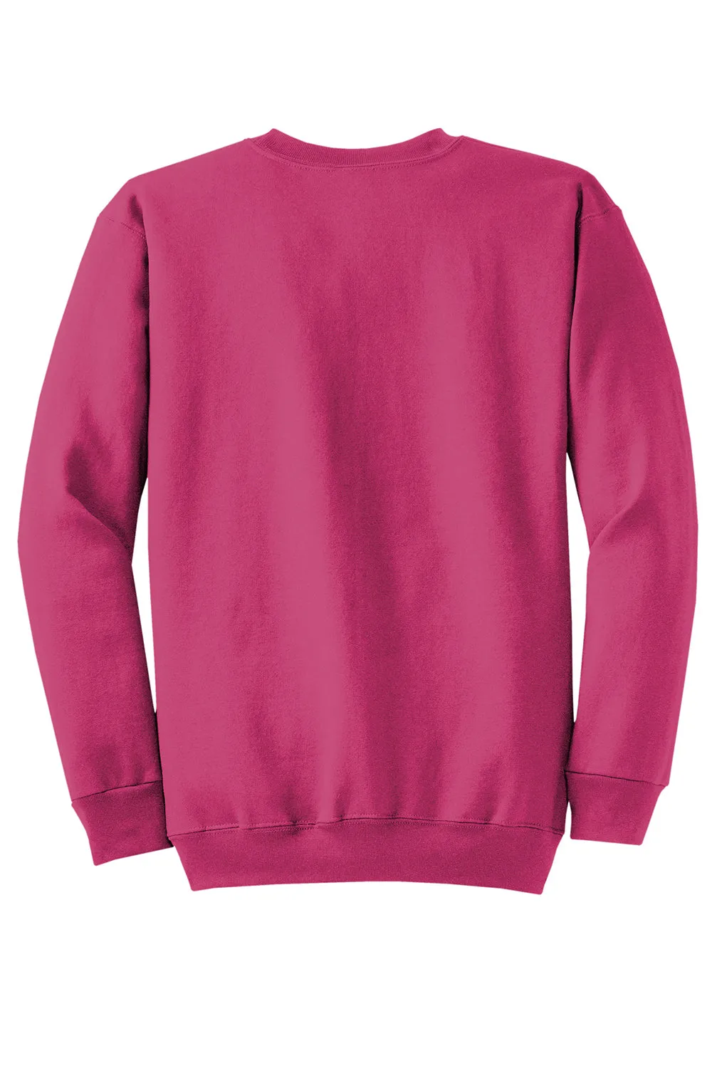 Port & Company Mens Core Pill Resistant Fleece Crewneck Sweatshirt - Sangria Pink  Buy the latest Clothing Port-Company