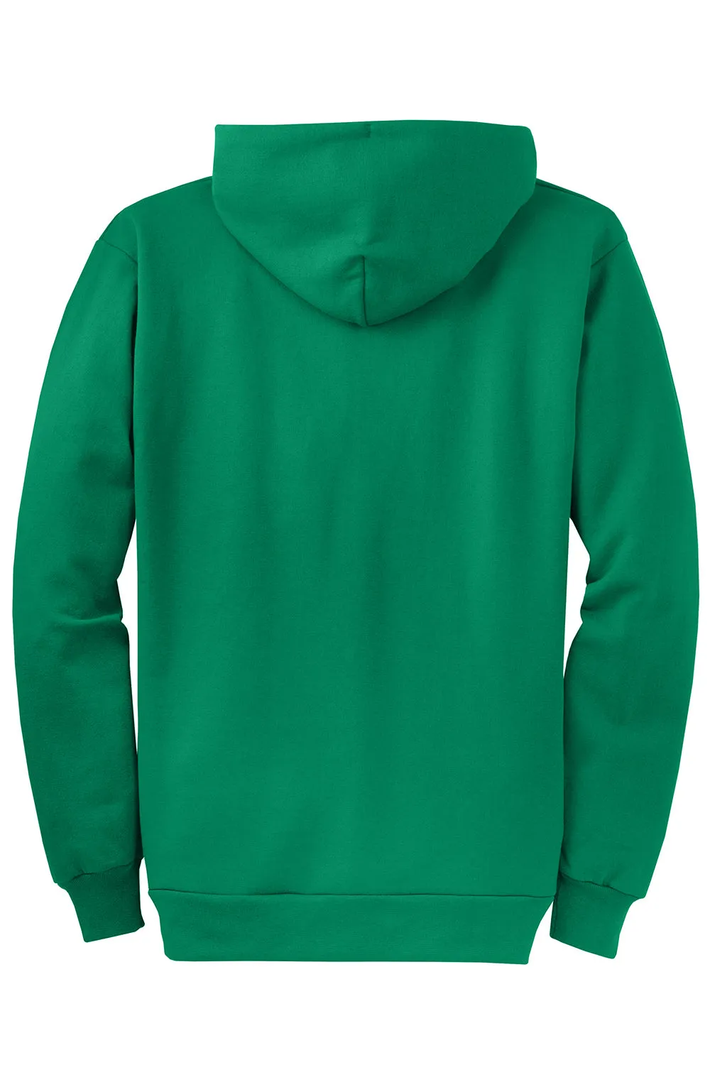 Port & Company Mens Core Pill Resistant Fleece Full Zip Hooded Sweatshirt Hoodie w/ Pockets - Kelly Green  Buy the latest Clothing Port-Company