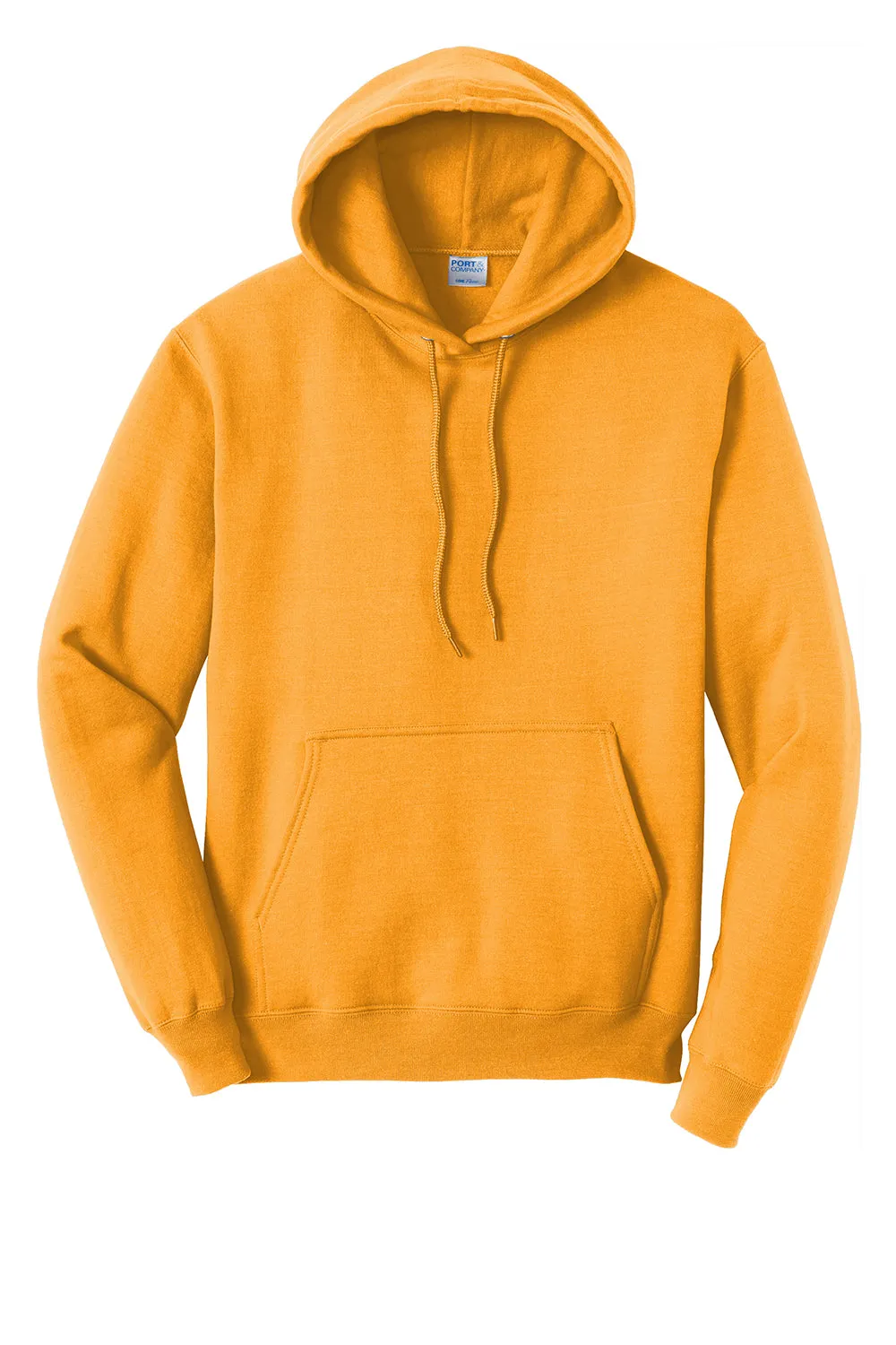 Port & Company Mens Core Pill Resistant Fleece Hooded Sweatshirt Hoodie w/ Pouch Pocket - Gold  Buy the latest Clothing Port-Company