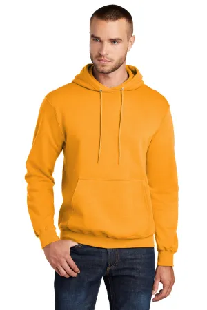 Port & Company Mens Core Pill Resistant Fleece Hooded Sweatshirt Hoodie w/ Pouch Pocket - Gold  Buy the latest Clothing Port-Company