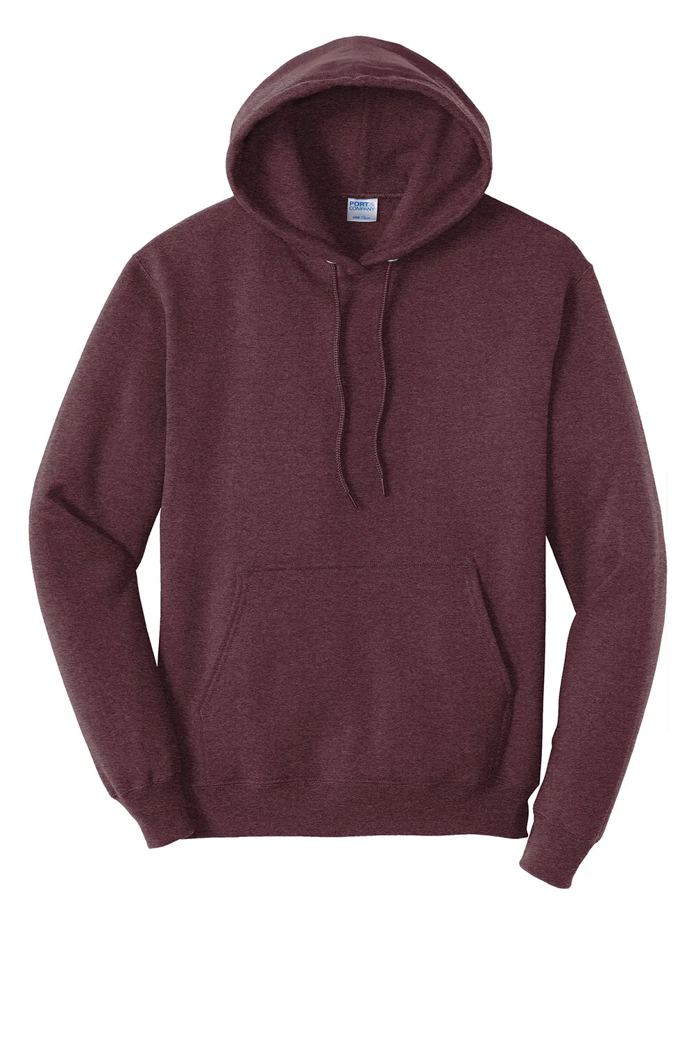 Port & Company Mens Core Pill Resistant Fleece Hooded Sweatshirt Hoodie w/ Pouch Pocket - Heather Athletic Maroon  Buy the latest Clothing Port-Company
