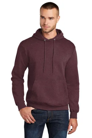 Port & Company Mens Core Pill Resistant Fleece Hooded Sweatshirt Hoodie w/ Pouch Pocket - Heather Athletic Maroon  Buy the latest Clothing Port-Company