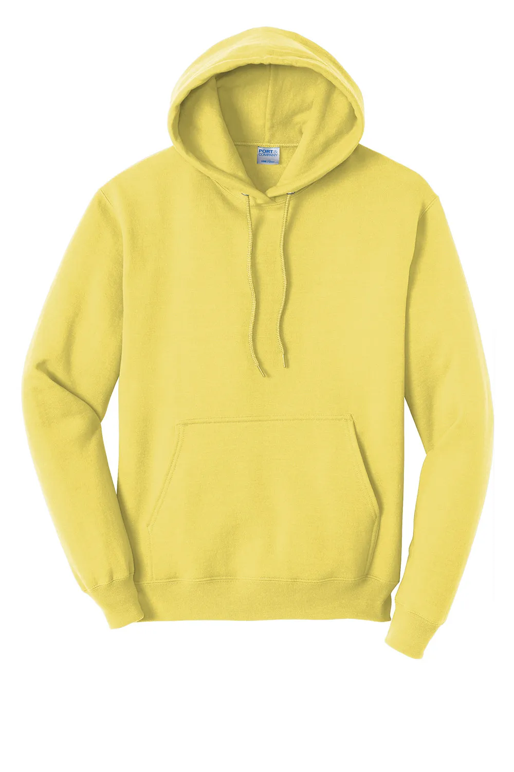 Port & Company Mens Core Pill Resistant Fleece Hooded Sweatshirt Hoodie w/ Pouch Pocket - Yellow  Buy the latest Clothing Port-Company