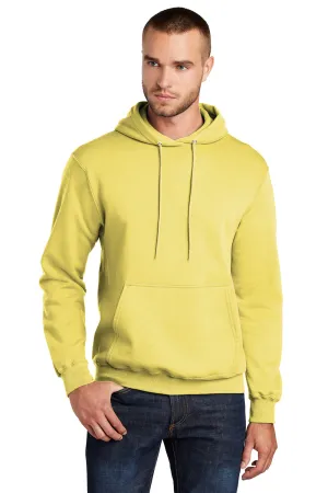 Port & Company Mens Core Pill Resistant Fleece Hooded Sweatshirt Hoodie w/ Pouch Pocket - Yellow  Buy the latest Clothing Port-Company