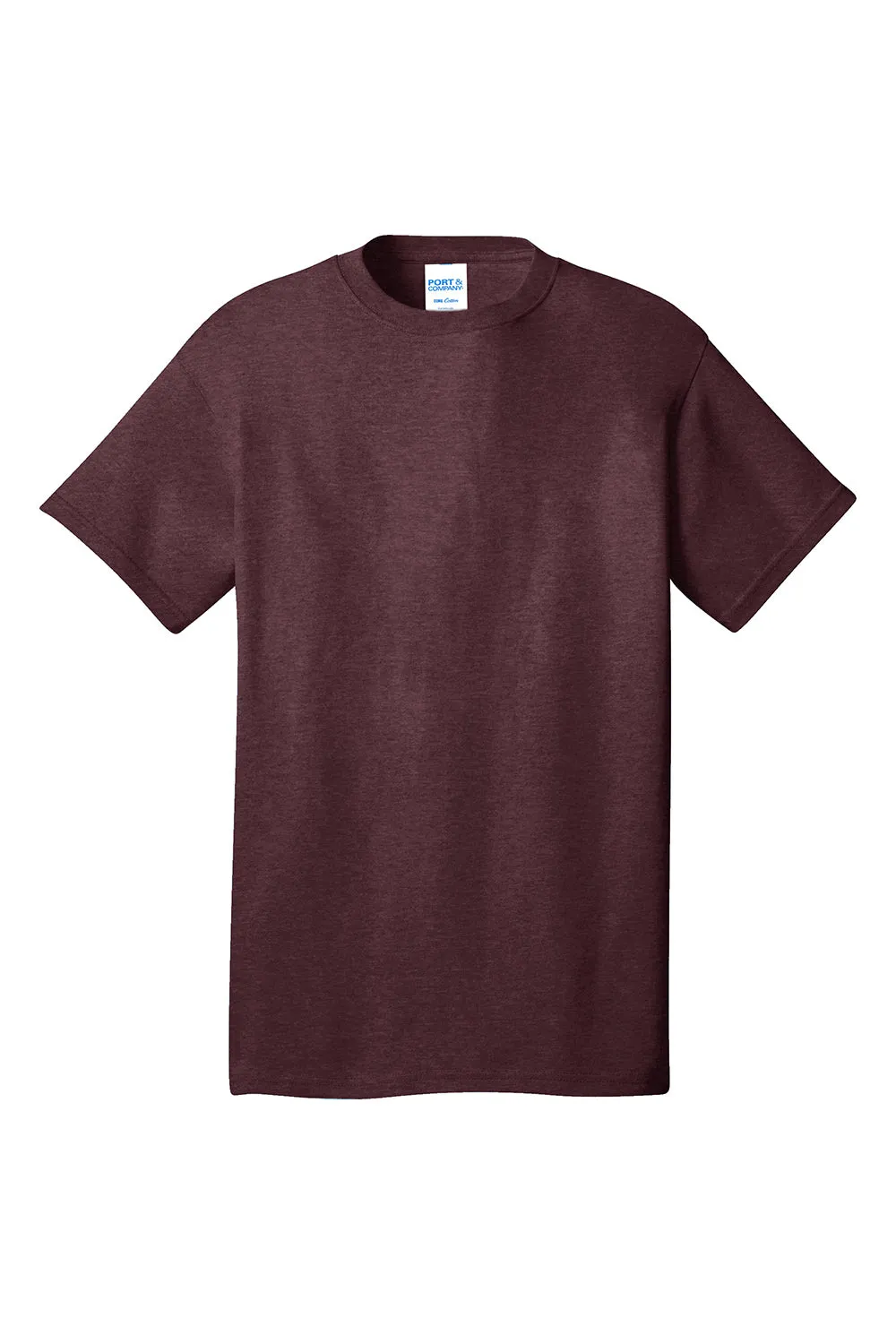 Port & Company Mens Core Short Sleeve Crewneck T-Shirt - Heather Athletic Maroon  Buy the latest Clothing Port-Company