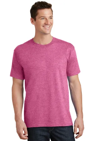 Port & Company Mens Core Short Sleeve Crewneck T-Shirt - Heather Sangria Pink  Buy the latest Clothing Port-Company