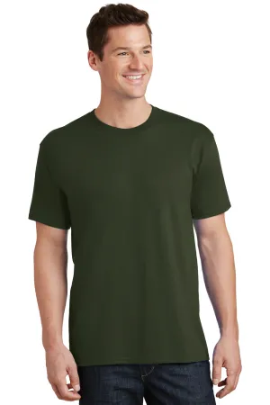 Port & Company Mens Core Short Sleeve Crewneck T-Shirt - Olive Green  Buy the latest Clothing Port-Company