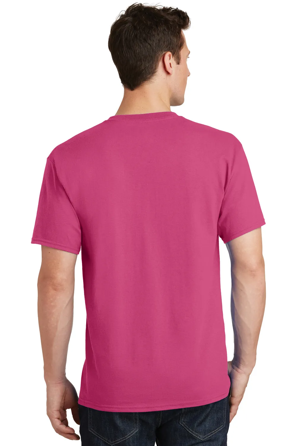Port & Company Mens Core Short Sleeve Crewneck T-Shirt - Sangria Pink  Buy the latest Clothing Port-Company