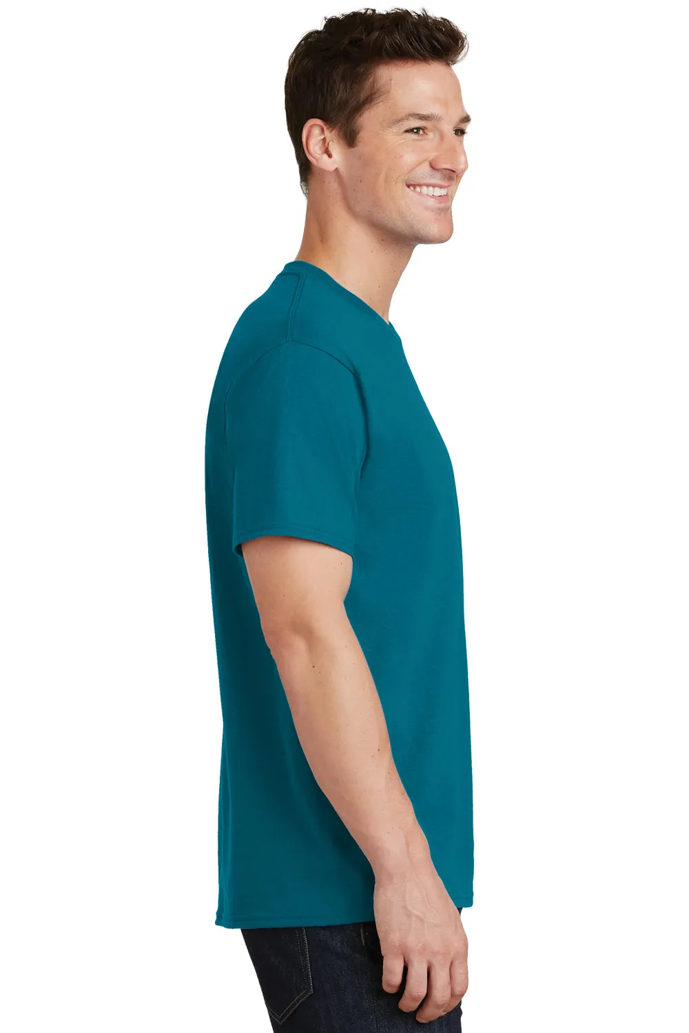 Port & Company Mens Core Short Sleeve Crewneck T-Shirt - Teal Green  Buy the latest Clothing Port-Company
